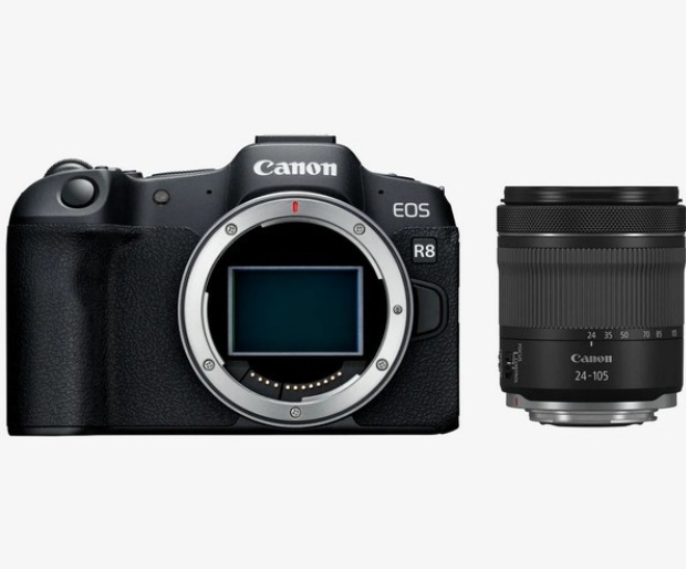 Canon EOS R8 Mirrorless Camera with RF 24-105mm F4-7.1 IS STM Lens